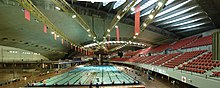 La piscine olympique avant les rénovations de 2015.