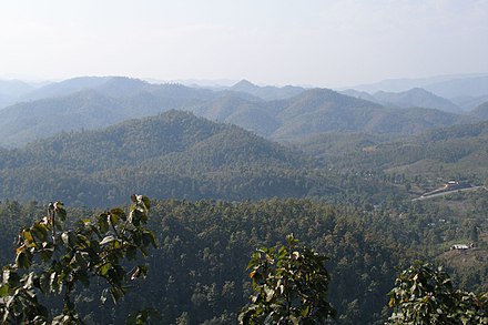 Mountains in Mae Hong Son province