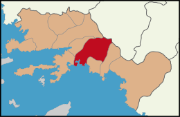 District de Köyceğiz - Carte