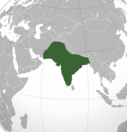 Mughal Empire at its greatest extent in 1700.