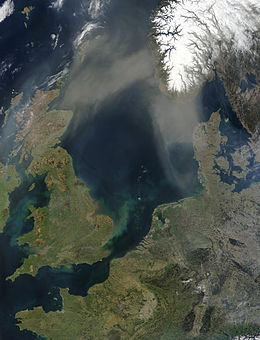 Palydovinė Šiaurės jūros nuotrauka