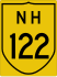 National Highway 122 marker