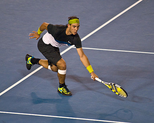 Nadal at the 2009 Australian Open.