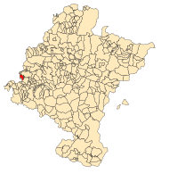 Localização do município de Zúñiga em Navarra