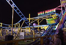 The Wild Mouse roller coaster at Nottingham's Goose Fair in 2010 Nottingham MMB 81 Goose Fair.jpg