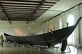 The Nydam oak boat, a ship burial from the Roman Iron Age. At Gottorp Castle, Schleswig, now in Germany.