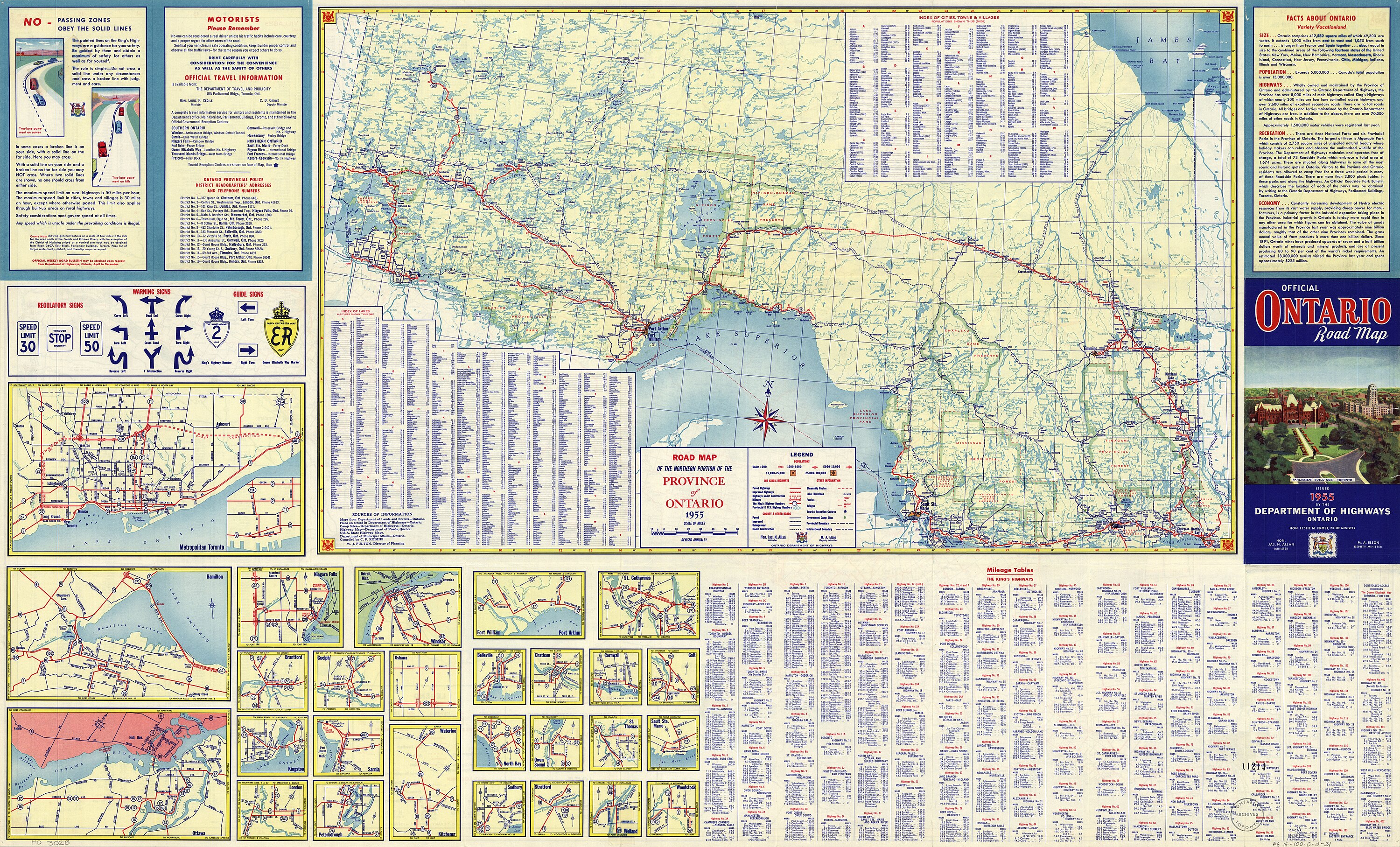 The original alignment of Highway 2 through Downtown Toronto