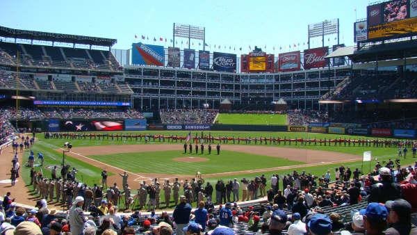 Opening Day at Rangers Ballpark, April 6, 2009