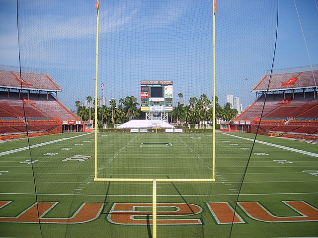 The Miami Orange Bowl prior to the opening of the 2007 Miami Hurricanes football season in August 2007