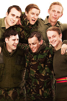 The cast of the 2012 West End production of "Our Boys" OurBoysByJonathanLewis2012WestEndCast.jpg