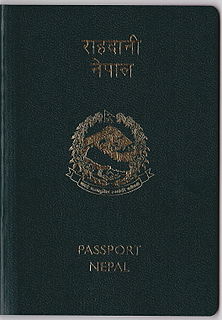 Nepalese passport passport