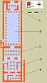 Plan du palais de Mérenptah à Memphis