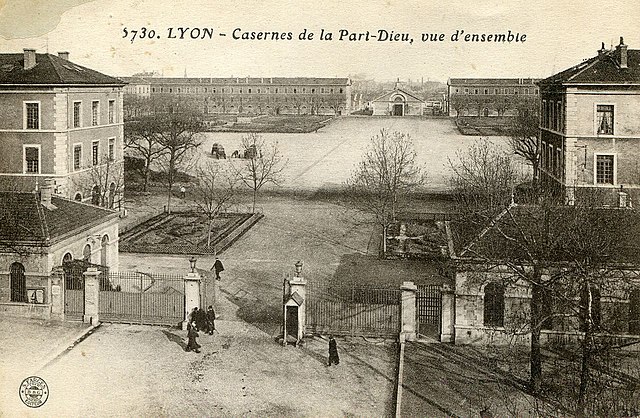 Part-Dieu cavalry barracks in the first half of the 20th century