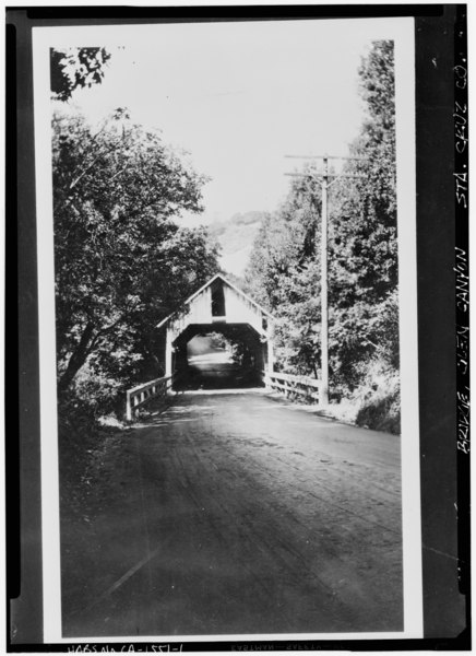 File:Photocopy of photograph (Collection of Rose Rostran, Santa Cruz) Photographer unknown ca. 1936 END (Built 1892; moved to another site) - Covered Bridge, Santa Cruz, Santa Cruz HABS CAL,44-GLECA,1-1.tif