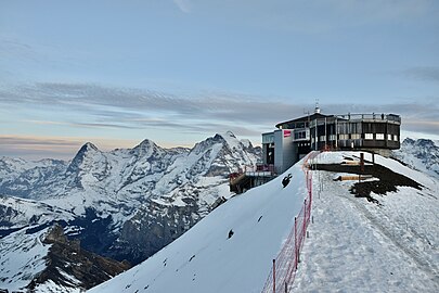 restaurant and film set Piz Gloria, Swiss Alps