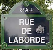 Plaque Rue Laborde - Paris VIII (FR75) - 2021-08-23 - 1.jpg