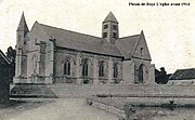 Vue de l'église l'église avant 1914.