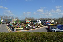 Play equipment at the now-closed Camber Sands camp in 2017 Pontins, Camber Sands - geograph.org.uk - 5435215.jpg