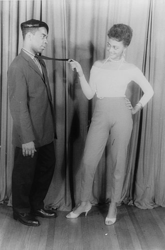 Ethel Ayler and Melvin Stewart as Zirata and Simple in Simply heavenly, 1957 Portrait of Ethel Ayler and Melvin Stewart, as Zirata and Simple (respectively) in "Simply heavenly" by Langston Hughes LCCN2004662536 (cropped).jpg