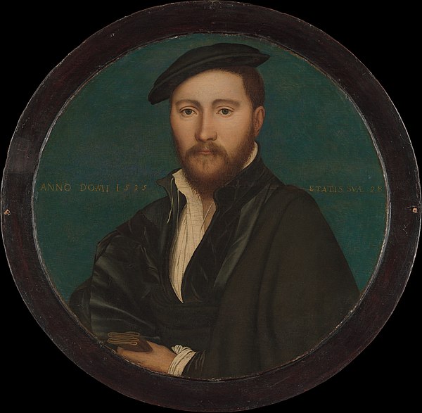 Portrait of a Man (Sir Ralph Sadler?), 1535, Workshop of Hans Holbein the Younger