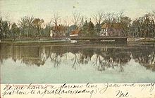 Rippowam River, 1906 PostcardStamfordCTRippowamRiverBridgeHouses1906.jpg
