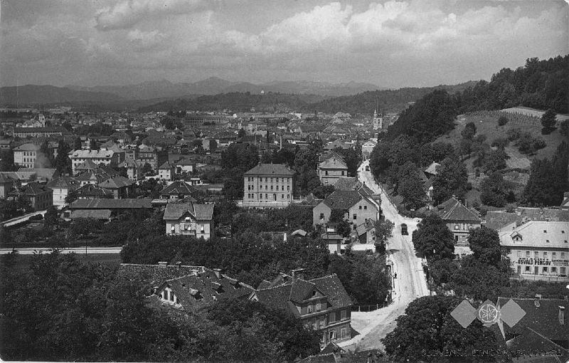 File:Postcard of Ljubljana Prule from Golovec.jpg