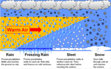A graph showing the formation of different kinds of precipitation. Precipitation by type.png