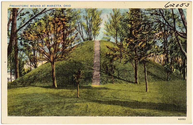 File:Prehistoric mound at Marietta, Ohio (62053).jpg