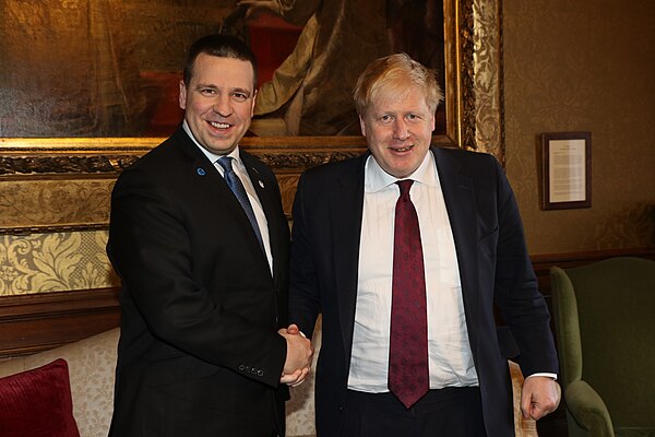 Ratas with Boris Johnson