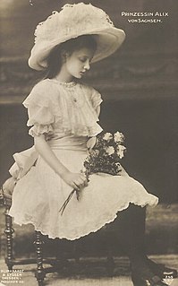 Princess Maria Alix of Saxony Princess of Hohenzollern-Emden
