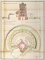 Profil et plan de la "Tour Dorée" (Tour Vauban)
