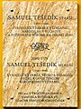 Pamätná tabuľa Samuela Tešedíka
