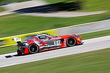 No. 04 CrowdStrike/ DXDT Racing Mercedes-AMG GT3 Evo driven by Colin Braun and George Kurtz at the Road America. Rebellion (51828659352).jpg