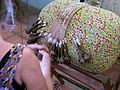 Bobbin lacemaking in Aquiraz.