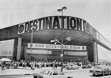 Reunion Arena hosted the 1986 NCAA Final Four.
