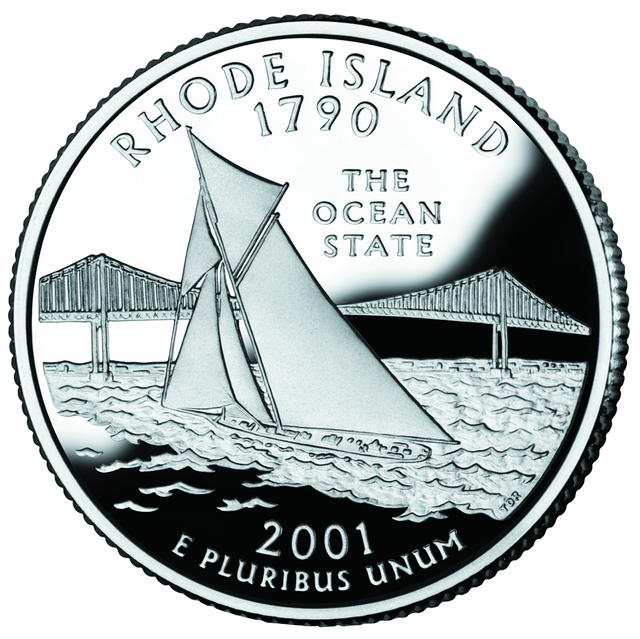 The 50 State Quarters program (Pub. L.Tooltip Public Law (United States) 105–124 (text) (PDF), 111 Stat. 2534, enacted December 1, 1997) is the release of a series of commemorative coins by the  United States Mint. Between 1999 and 2008, it featured each of the 50 individual U.S. states on unique designs for the reverse of the quarter.