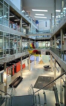 The main atrium of the Roland Levinsky Building.