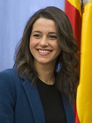 Sáenz de Santamaría se reúne con Inés Arrimadas, portavoz de Ciudadanos en el Parlamento de Cataluña (cropped).jpg