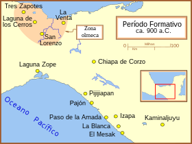 Localização de Olmecas