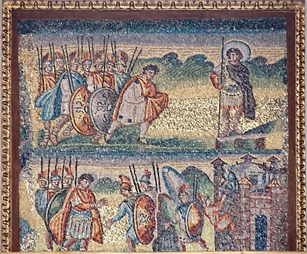 A nave mosaic from the story of Moses