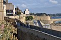 The city wall of St Malo.