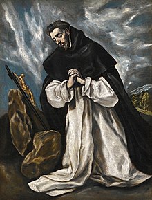 Saint Dominic (1170-1221), portrait by El Greco, about 1600 Santo Domingo en oracion.jpg