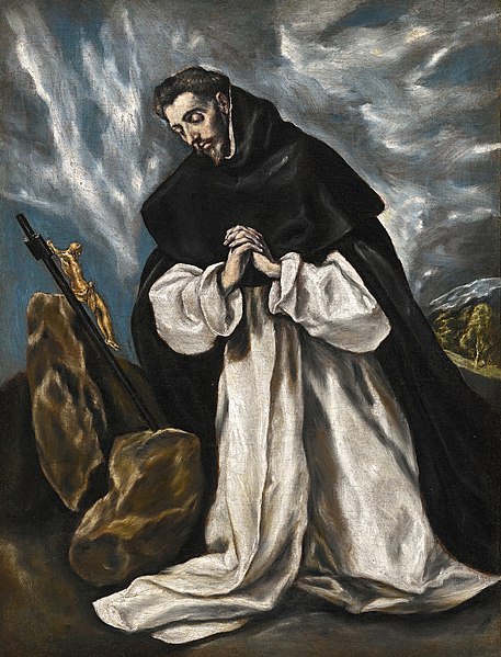 Saint Dominic (1170–1221), portrait by El Greco, about 1600.