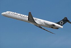 McDonnell Douglas MD-82 från Star Alliance-medlemmen SAS