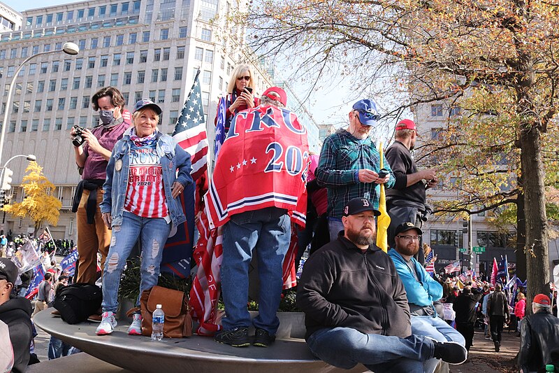 File:Saturday, 14 November 2020 Million MAGA March Rally @ Freedom Plaza at 13th & E Street, NW, Washington DC IMG 4420 (50612332356).jpg