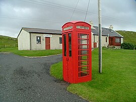 Postamt und Telefonzelle in Scarista