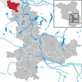 Kaart van Schönefeld