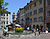Schaffhausen Fronwagplatz with Mohrenbrunnen and city archive.jpg