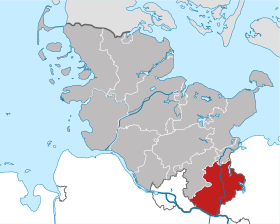 Localisation de Arrondissement du duché de Lauenbourg