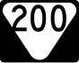 Маркер State Route 200